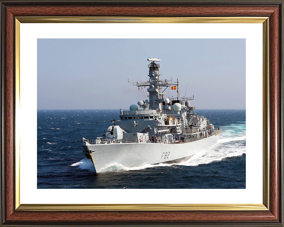 HMS Somerset F82 Royal Navy Type 23 frigate Photo Print or Framed Photo Print - Hampshire Prints
