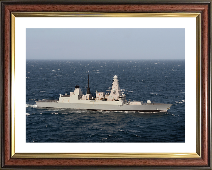 HMS Duncan (D37) Photo Print - At Sea 2015 - Royal Navy Type 45 Destroyer Posters, Prints, & Visual Artwork Hampshire Prints 10 x 8 Classic Frame Yes
