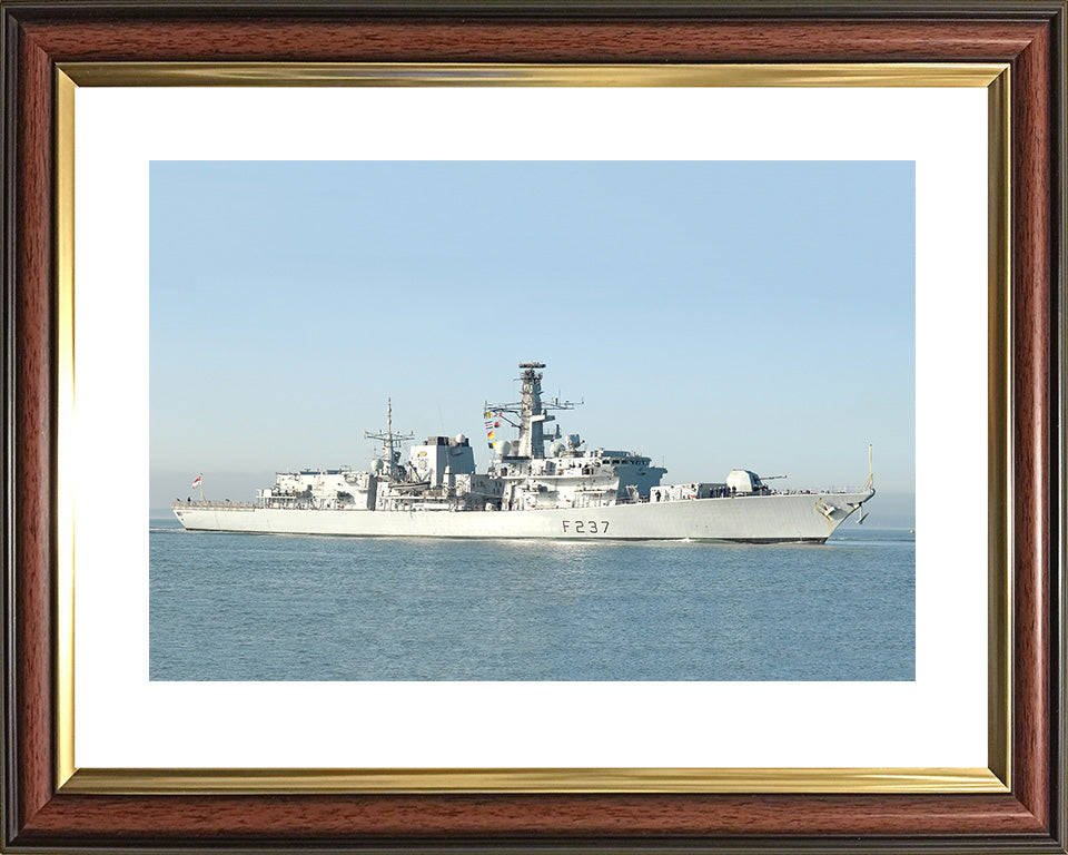 HMS Westminster (F237) Photo Print - Starboard View - Royal Navy Type 23 Frigate Hampshire Prints 10 x 8 Classic Frame Yes