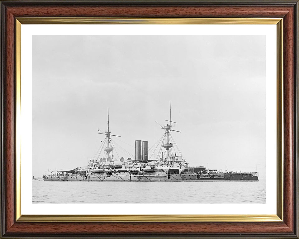 HMS Hood | Photo Print | Framed Print | Sovereign Class | Pre Dreadnought | Battleship | Royal Navy Hampshire Prints