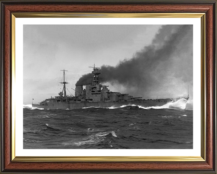 HMS Hood (51) | Photo Print | Framed Print | Admiral Class | Battlecruiser | Royal Navy Hampshire Prints