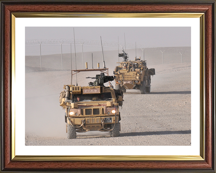RAF Regiment in Jackal and Panther patrol vehicles Photo Print - Royal Air Force Hampshire Prints 10 x 8 Classic Frame Yes
