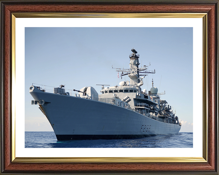 HMS Northumberland (F238) Photo Print - Tanzania 2012 - Royal Navy Type 23 Frigate Hampshire Prints 10 x 8 Classic Frame Yes