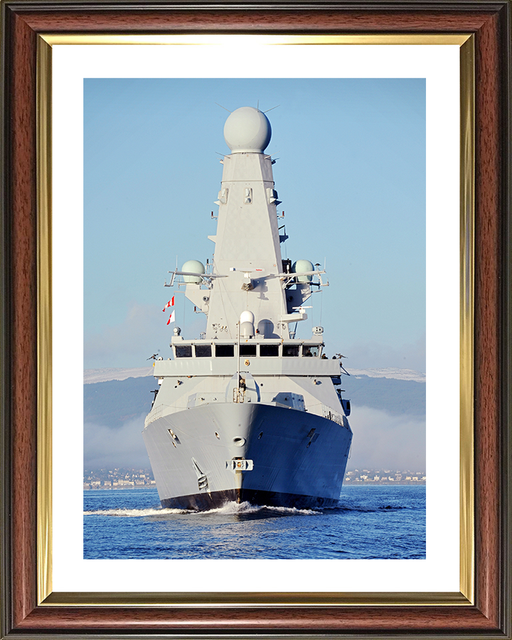 HMS Daring (D32) Photo Print - Enters HMNB Clyde 2011 - Royal Navy Type 45 Destroyer Posters, Prints, & Visual Artwork Hampshire Prints 10 x 8 Classic Frame Yes