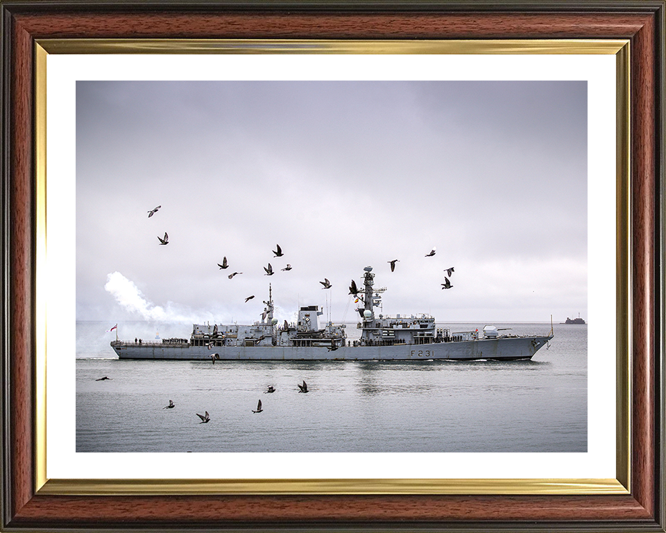 HMS Argyll F231 | Photo Print | Framed Print | Poster | Type 23 | Frigate | Royal Navy Hampshire Prints 10 x 8 Classic Frame Yes