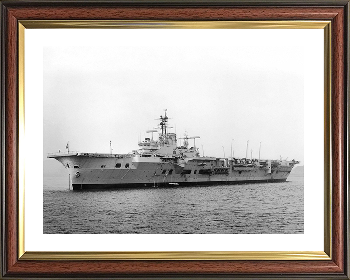 HMS Ark Royal (R09) Royal Navy Audacious Class Aircraft Carrier Low Port Side View Photo Print Wall Art Decor Posters, Prints, & Visual Artwork Hampshire Prints 10 x 8 Classic Frame Yes