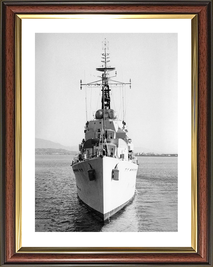 HMS Cavendish (D15) Royal Navy C Class Destroyer Bow View Photo Print Wall Art Decor Posters, Prints, & Visual Artwork Hampshire Prints 10 x 8 Classic Frame Yes