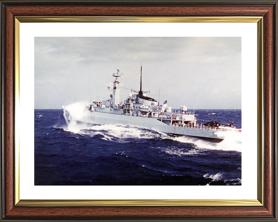 HMS Ardent (F184) Royal Navy Type 21 Frigate In Heavy Seas Photo Print Wall Art Decor Posters, Prints, & Visual Artwork Hampshire Prints 10 x 8 Classic Frame Yes