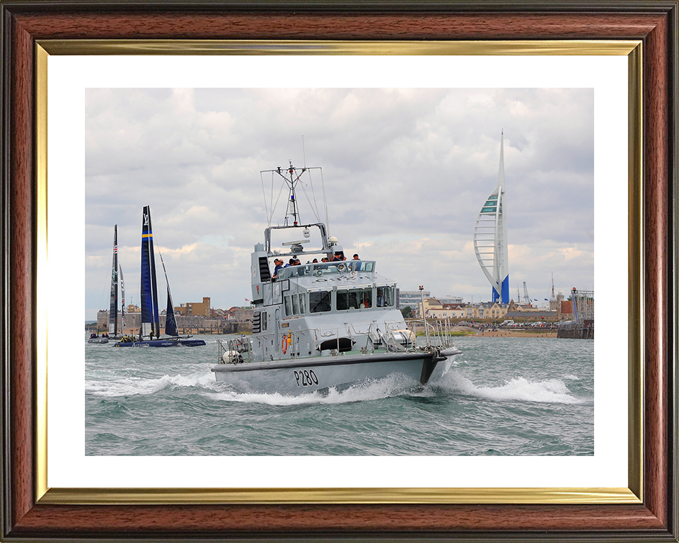 HMS Dasher (P280) Photo Print - Southsea 2015 - Royal Navy Archer Class P2000 Patrol Vessel Posters, Prints, & Visual Artwork Hampshire Prints 10 x 8 Classic Frame Yes