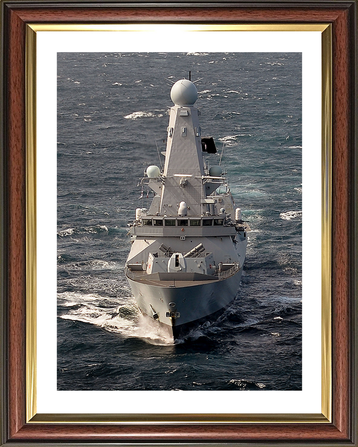 HMS Duncan (D37) Photo Print - Underway 2015 - Royal Navy Type 45 Destroyer Posters, Prints, & Visual Artwork Hampshire Prints 10 x 8 Classic Frame Yes