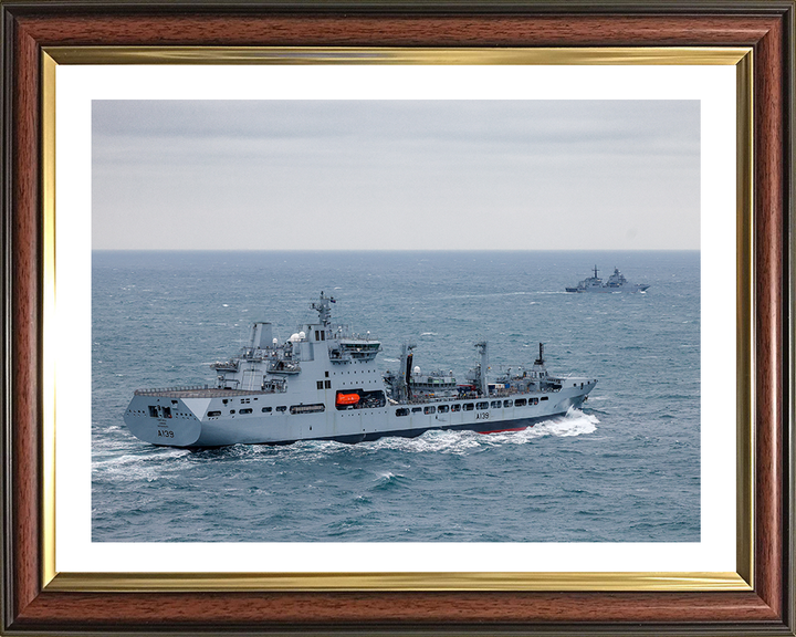 RFA Tideforce (A139) Photo Print - At Sea 2025 - Royal Fleet Auxiliary Tide Class Tanker Hampshire Prints 10 x 8 Classic Frame Yes