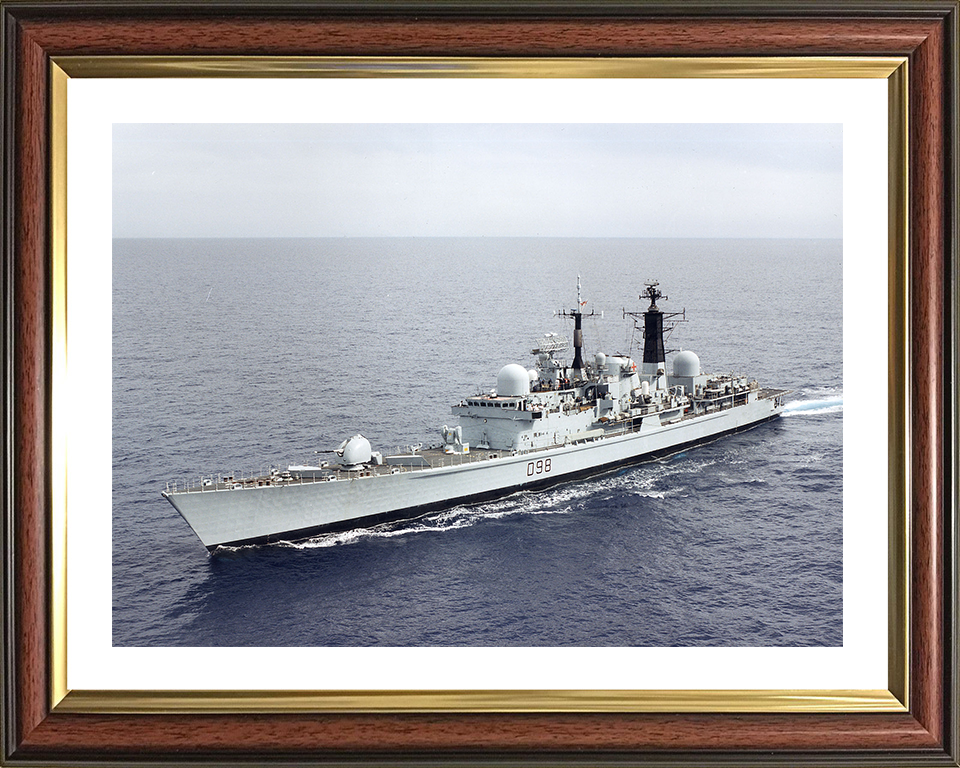 HMS York (D98) Photo Print - Port Side View 2002 - Royal Navy Type 42 Destroyer