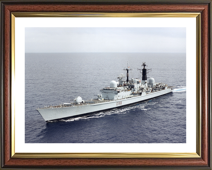HMS York (D98) Photo Print - Port Side View 2002 - Royal Navy Type 42 Destroyer