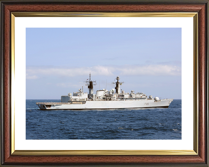 HMS Cumberland (F85) Royal Navy Type 22 Frigate Low Starboard Beam View Photo Print Wall Art Decor Posters, Prints, & Visual Artwork Hampshire Prints 10 x 8 Classic Frame Yes