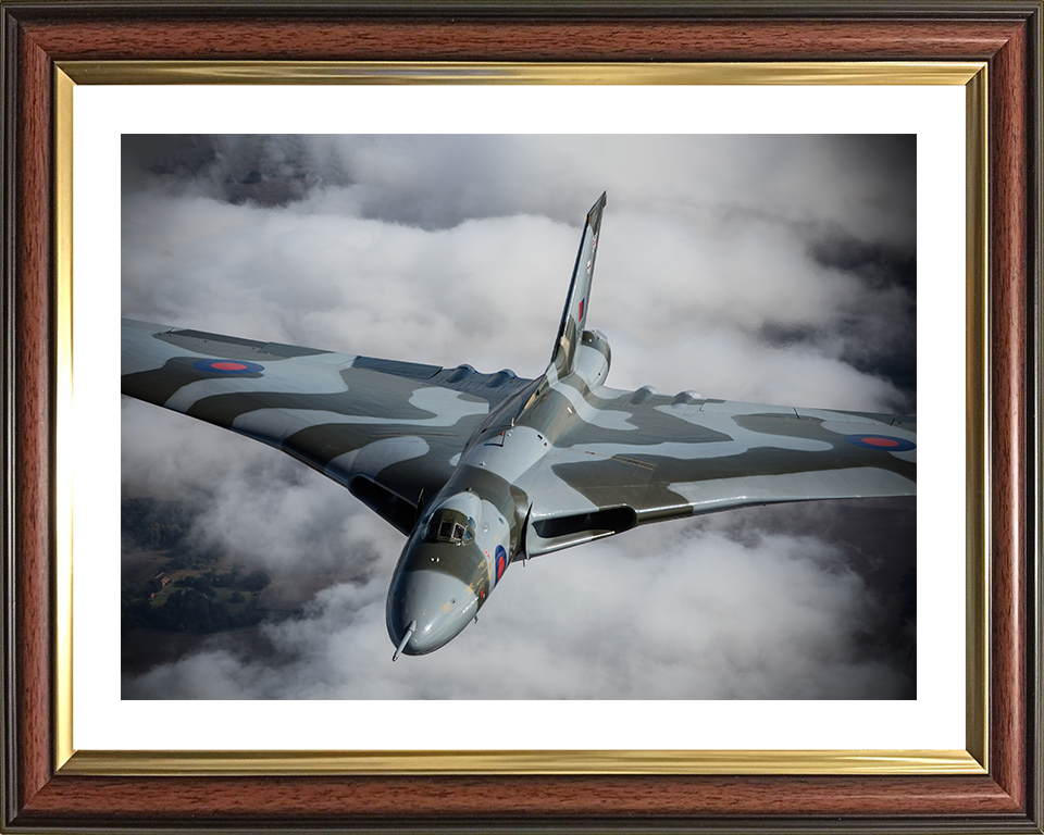 RAF Avro Vulcan Bomber Closeup Photo Print - Royal Air Force Aircraft Posters, Prints, & Visual Artwork Hampshire Prints 10 x 8 Classic Frame Yes