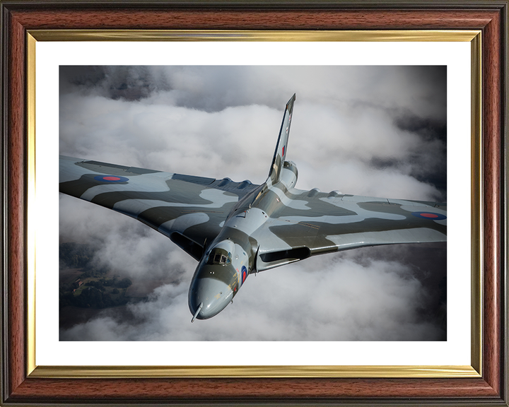 RAF Avro Vulcan Bomber Closeup Photo Print - Royal Air Force Aircraft Posters, Prints, & Visual Artwork Hampshire Prints 10 x 8 Classic Frame Yes