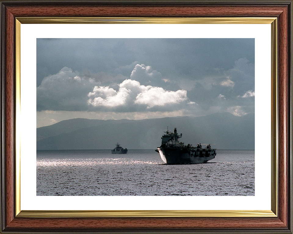 HMS Ocean (L12) Photo Print - Off Turkey 2000 - Royal Navy Landing Platform Helicopter