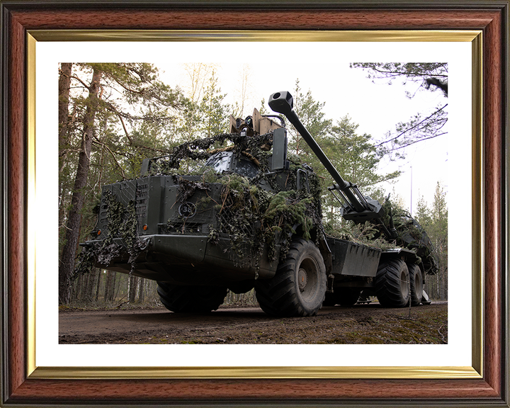 Archer Artillery 155mm system Photo Print - British Army Vehicle Hampshire Prints 10 x 8 Classic Frame Yes