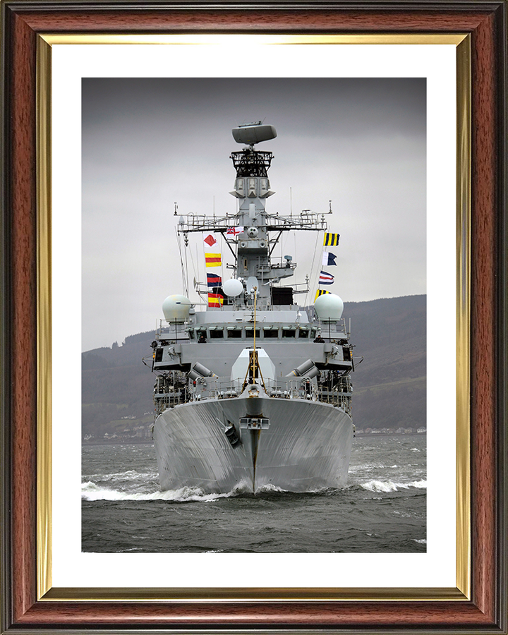 HMS Argyll (F231) Photo Print - On The Clyde 2015 - Royal Navy Type 23 Frigate Posters, Prints, & Visual Artwork Hampshire Prints 10 x 8 Classic Frame Yes
