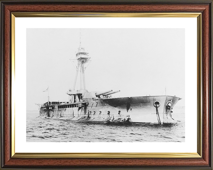 HMS Abercrombie (1915) Royal Navy Abercrombie Class monitor Monitor Photo Print Starboard Bow View Warship Wall Art Posters, Prints, & Visual Artwork Hampshire Prints 10 x 8 Classic Frame Yes