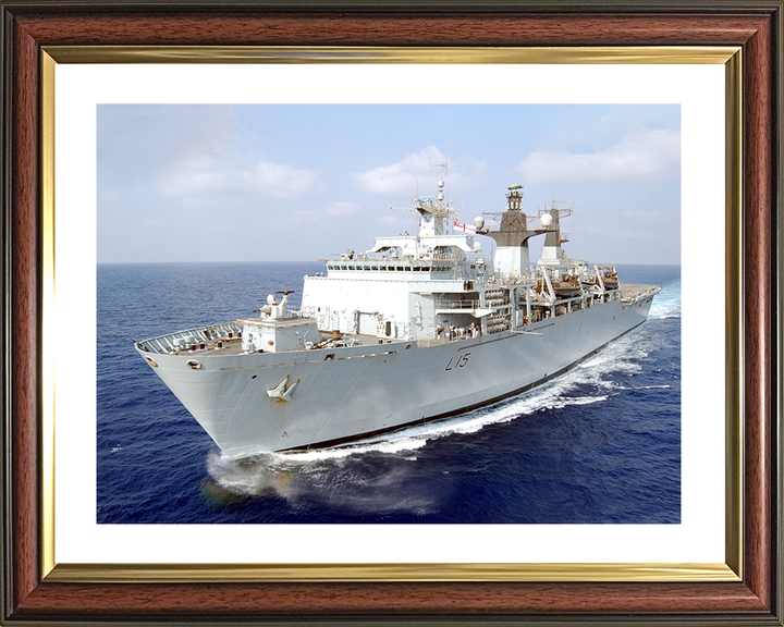 HMS Bulwark (L15) Royal Navy Albion Class Amphibious Ship Operation Highbrow 2006 Photo Print Wall Art Decor Posters, Prints, & Visual Artwork Hampshire Prints 10 x 8 Classic Frame Yes