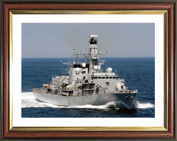 HMS Argyll (F231) Photo Print - At Sea 2004 - Royal Navy Type 23 Frigate Hampshire Prints 10 x 8 Classic Frame Yes