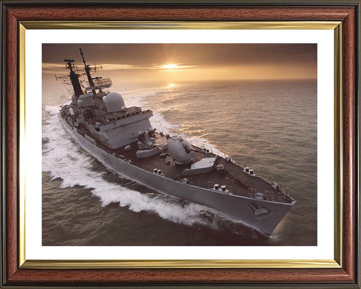HMS Southampton (D90) Photo Print - At Sunset 2007 - Royal Navy Type 42 Destroyer