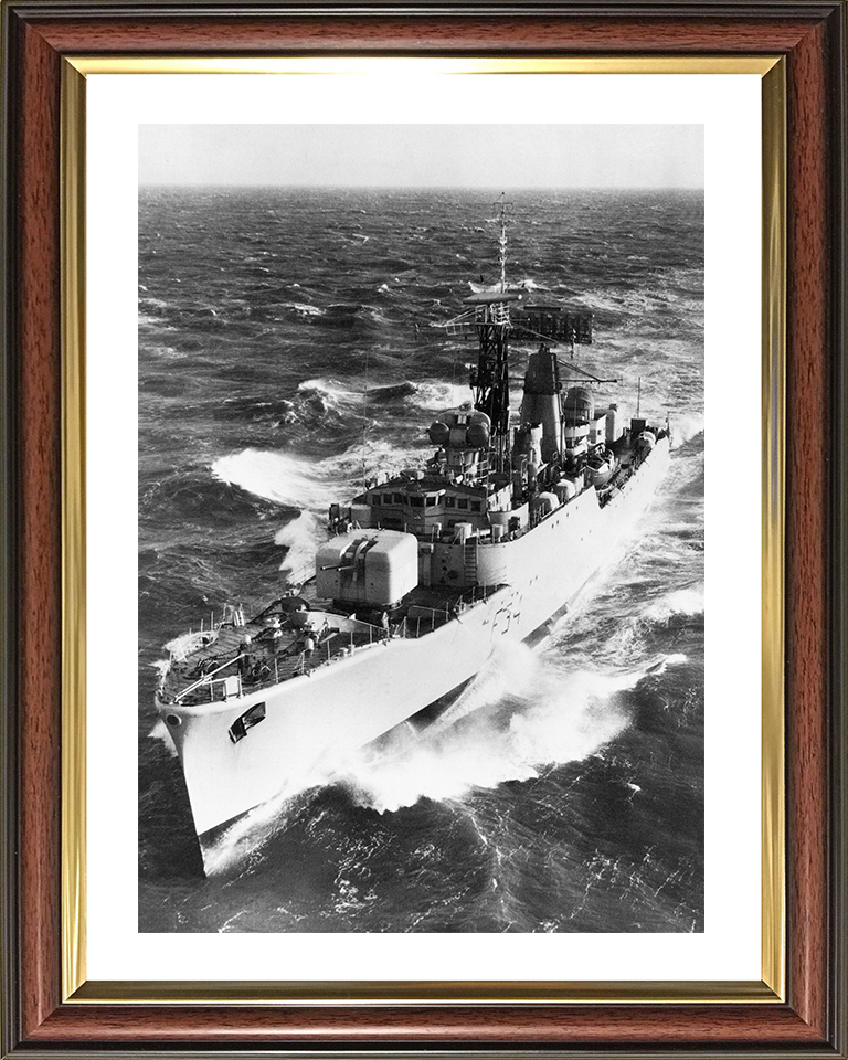 HMS Puma (F34) Photo Print - at sea 1965 - Royal Navy Leopard Class Frigate Posters, Prints, & Visual Artwork Hampshire Prints 10 x 8 Classic Frame Yes