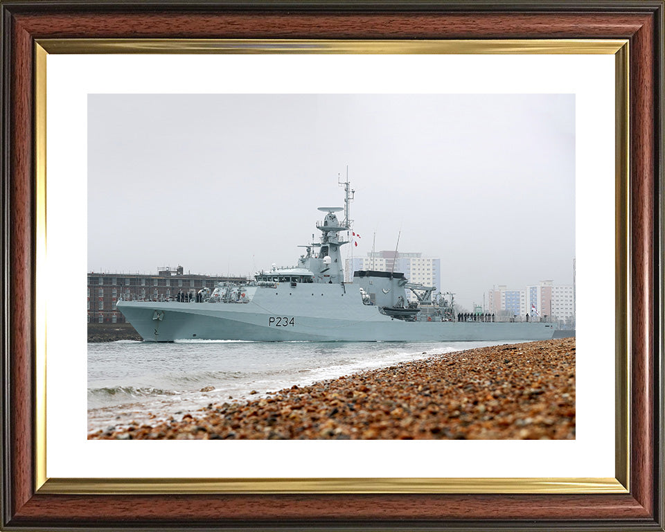 HMS Spey P234 Royal Navy River class patrol vessel Photo Print or Framed Print - Hampshire Prints