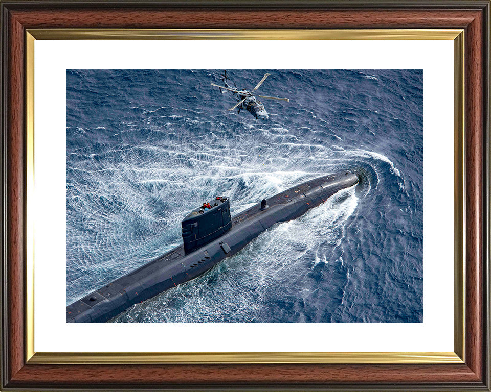 HMS Trenchant S91 Royal Navy Trafalgar class Submarine Photo Print or Framed Print - Hampshire Prints