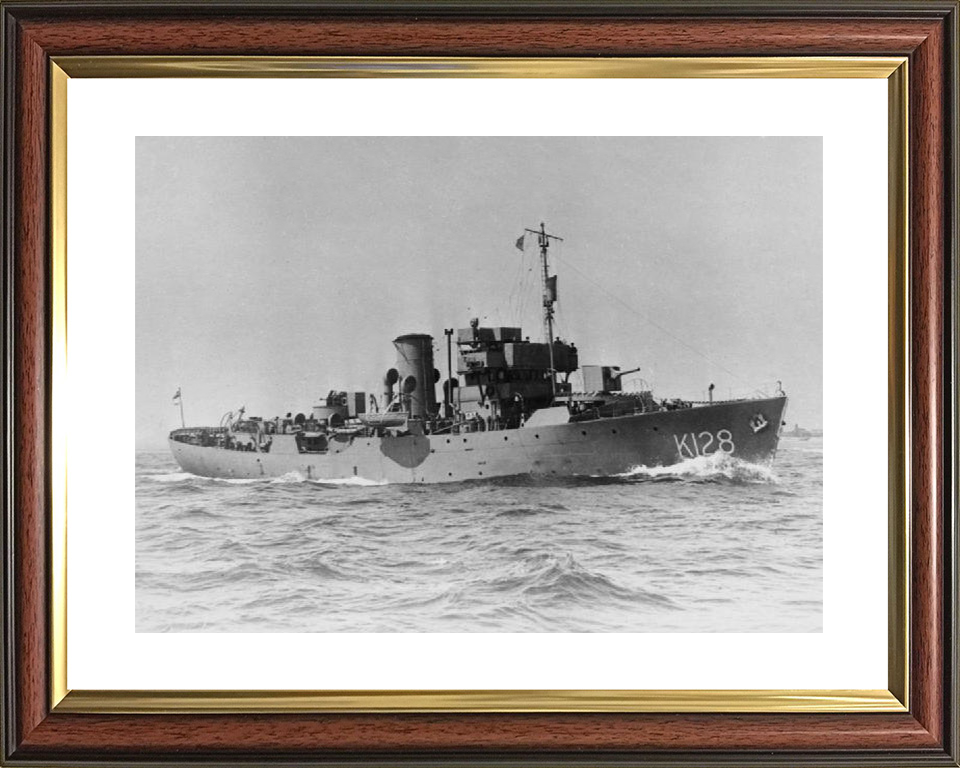 HMS Samphire K128 Royal Navy Flower class corvette Photo Print or Framed Print - Hampshire Prints