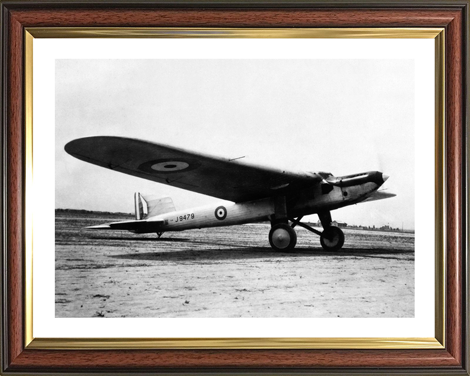 RAF Fairey Long Range Monoplane 1929 Photo Print - Royal Air Force Aircraft Hampshire Prints 10 x 8 Classic Frame Yes