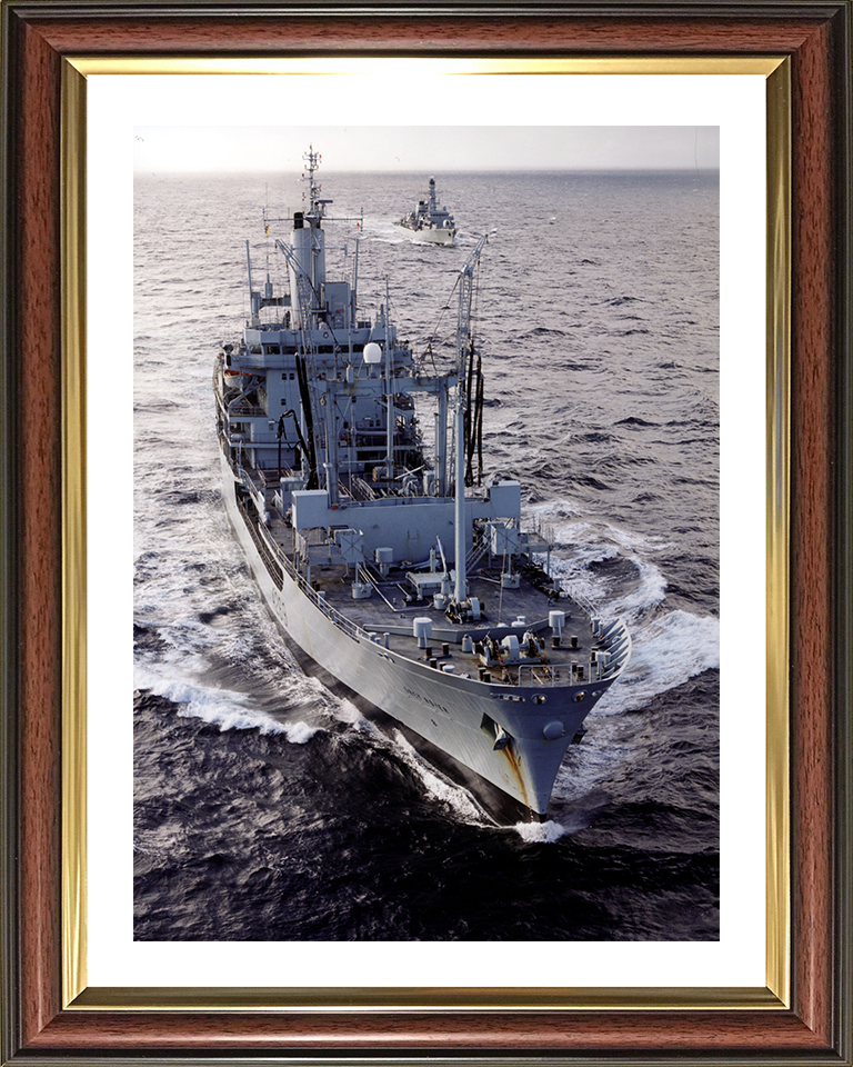 RFA Grey Rover (A269) Photo Print - High Bow View - Royal Fleet Auxiliary Rover Class Tanker Posters, Prints, & Visual Artwork Hampshire Prints 10 x 8 Classic Frame Yes