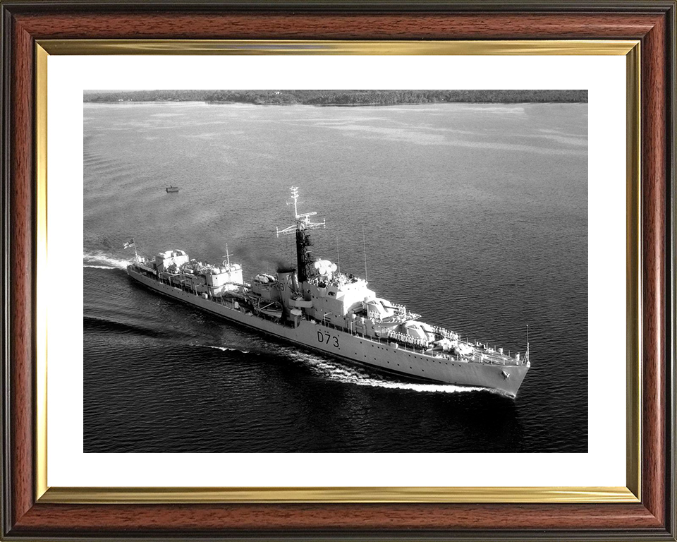 HMS Cavalier (D73) Royal Navy C Class Destroyer At Sea Photo Print Wall Art Decor Posters, Prints, & Visual Artwork Hampshire Prints 10 x 8 Classic Frame Yes