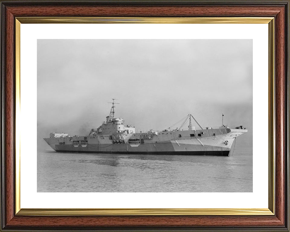 HMS Pioneer R76 Royal Navy Colossus class aircraft carrier Photo Print or Framed Print - Hampshire Prints