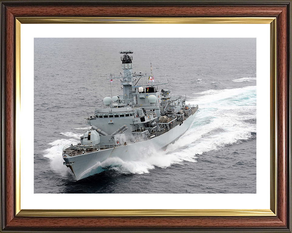 HMS Montrose (F236) Photo Print - At Sea 2012 - Royal Navy Type 23 Frigate Hampshire Prints 10 x 8 Classic Frame Yes