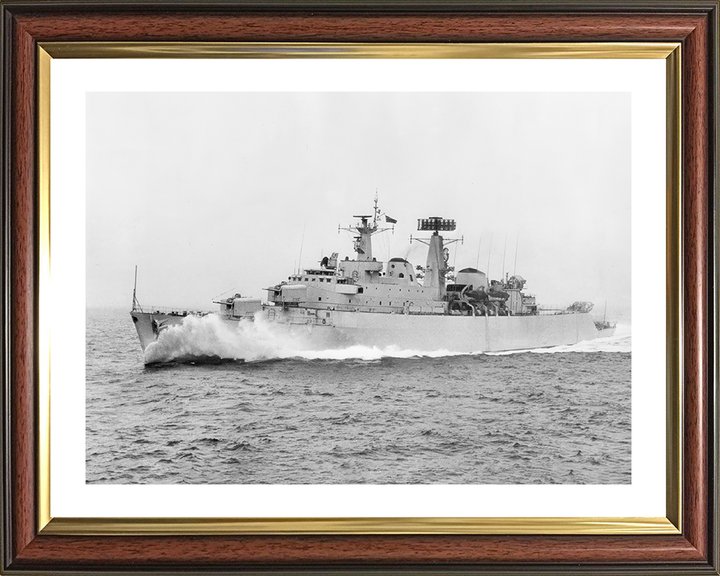 HMS Devonshire (D02) Photo Print - During Trials 1962 - Royal Navy County Class Destroyer Posters, Prints, & Visual Artwork Hampshire Prints 10 x 8 Classic Frame Yes