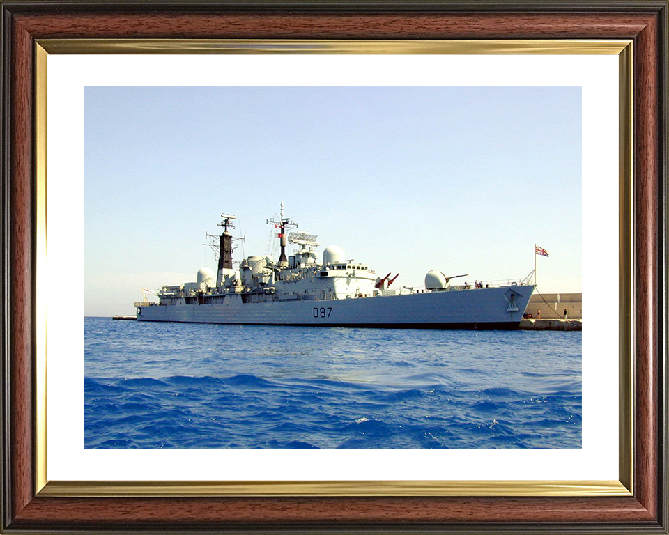 HMS Newcastle (D87) Photo Print - Rhodes 2000 - Royal Navy Type 42 Destroyer