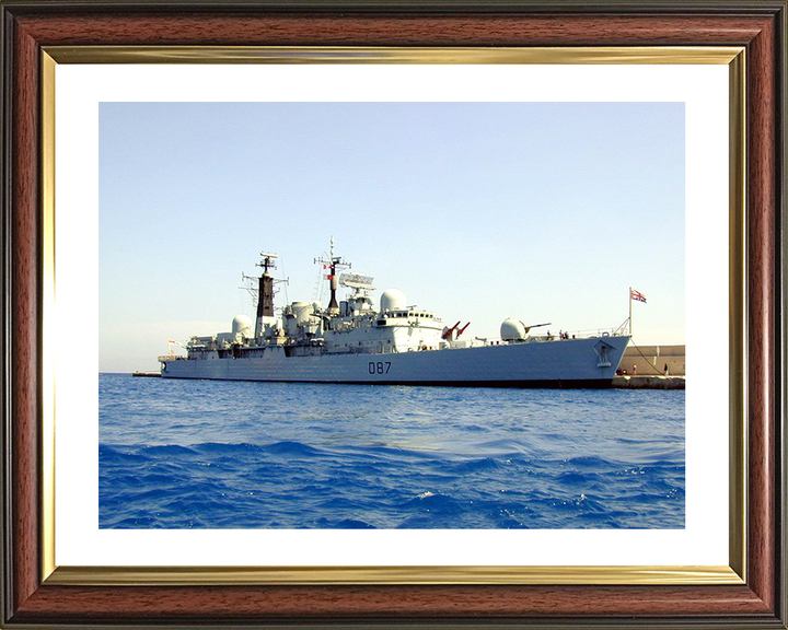 HMS Newcastle (D87) Photo Print - Rhodes 2000 - Royal Navy Type 42 Destroyer