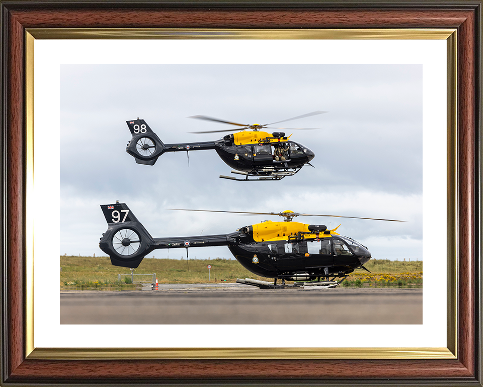 RAF Jupiter Helicopters at RAF Valley Photo Print - Royal Air Force Aircraft Posters, Prints, & Visual Artwork Hampshire Prints 10 x 8 Classic Frame Yes