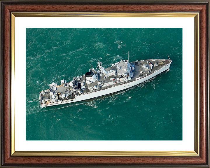 HMS Cattistock (M31) Royal Navy Hunt Class MineHunter From Above Photo Print Wall Art Decor Posters, Prints, & Visual Artwork Hampshire Prints 10 x 8 Classic Frame Yes