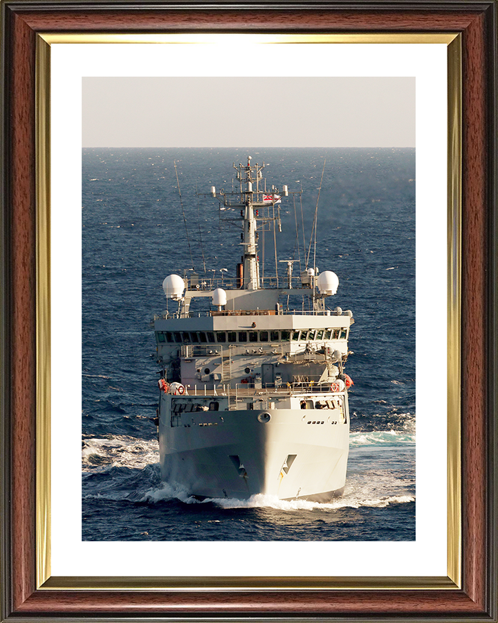 HMS Echo (H87) Royal Navy Echo Class Survey Vessel Bow View Photo Print Wall Art Decor Posters, Prints, & Visual Artwork Hampshire Prints 10 x 8 Classic Frame Yes