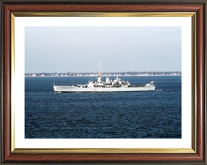 HMS Phoebe (F42) Photo Print - Virgina 1990 - Royal Navy Leander Class Frigate Hampshire Prints 10 x 8 Classic Frame Yes
