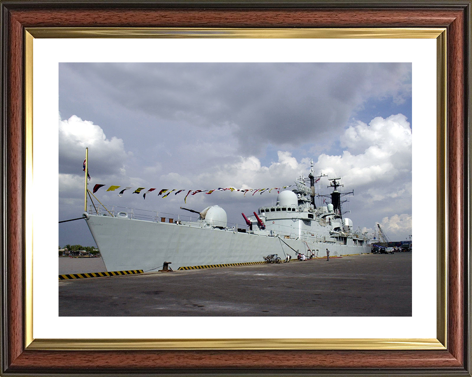 HMS Newcastle (D87) Photo Print - Ho Chi Min City Port - Royal Navy Type 42 Destroyer