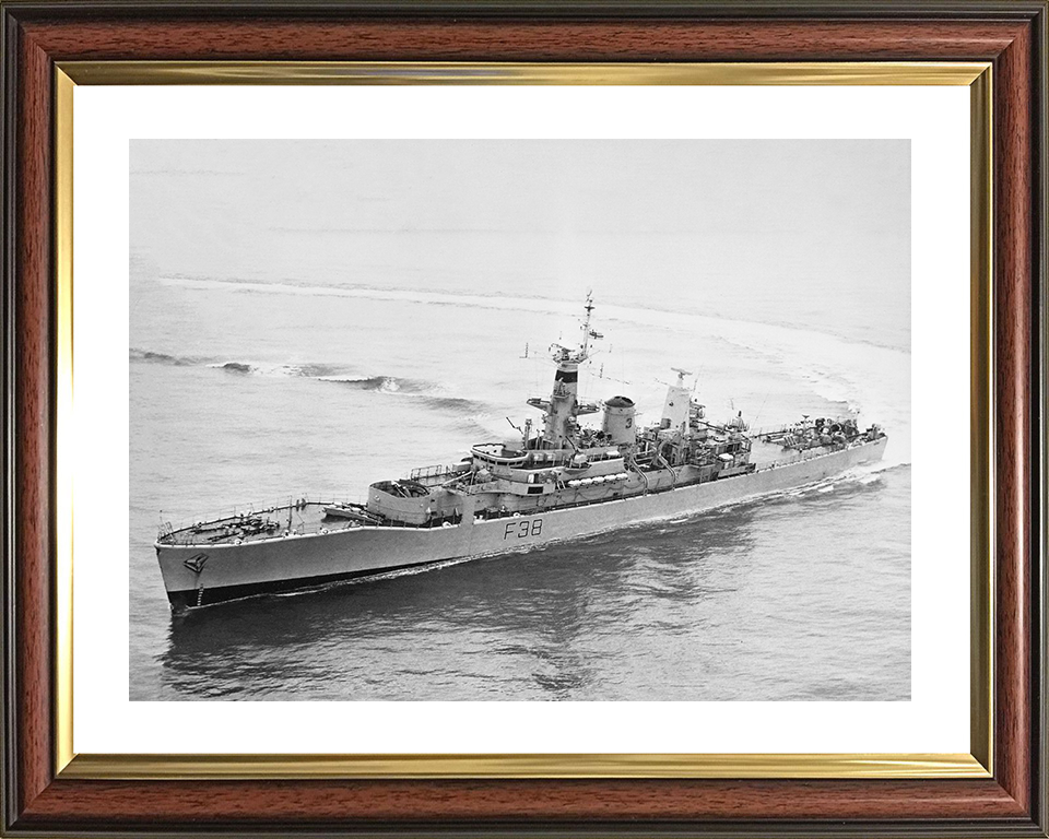 HMS Arethusa (F38) Royal Navy Leander Class Frigate Hard Turn Photo Print Wall Art Decor Posters, Prints, & Visual Artwork Hampshire Prints 10 x 8 Classic Frame Yes