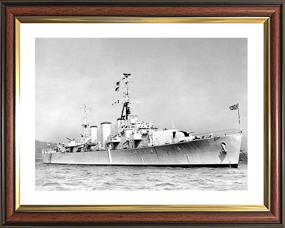 HMS Apollo (M01) Royal Navy Abdiel Class Minelayer Starboard View Warship Photo Print Wall Art Decor Posters, Prints, & Visual Artwork Hampshire Prints 10 x 8 Classic Frame Yes