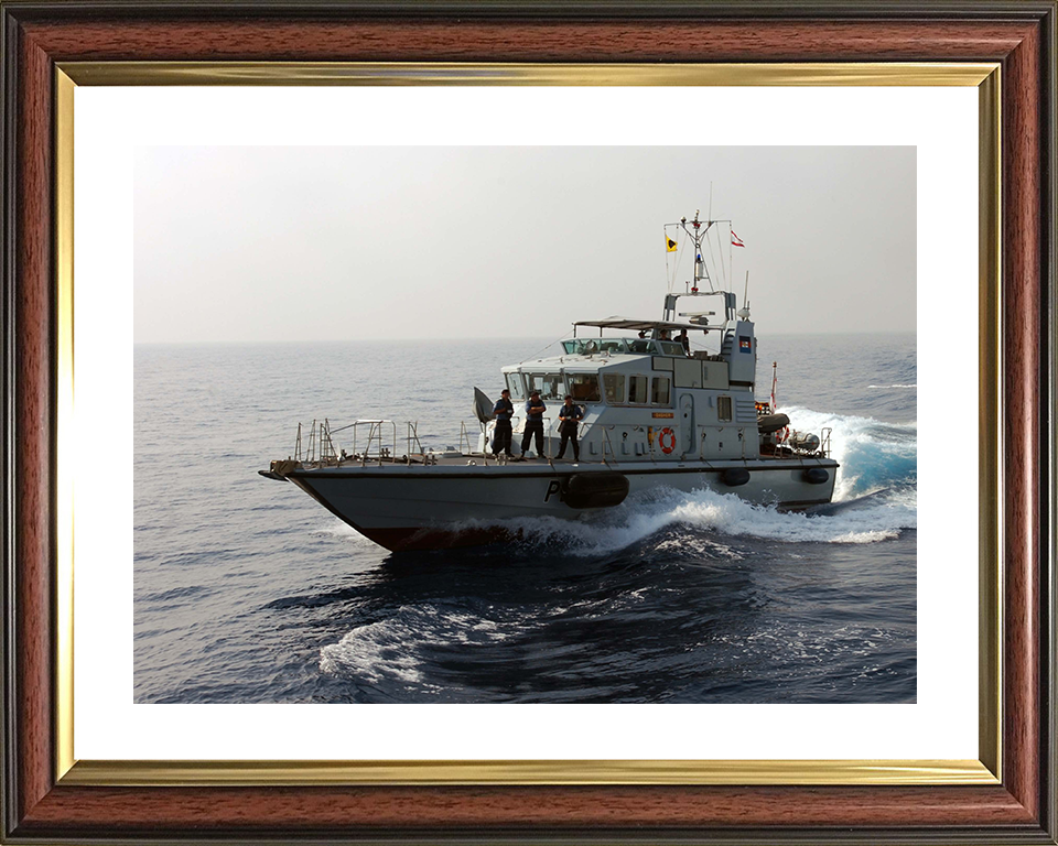 HMS Dasher (P280) Photo Print - Cyprus 2006 - Royal Navy Archer Class P2000 Patrol Vessel Posters, Prints, & Visual Artwork Hampshire Prints 10 x 8 Classic Frame Yes