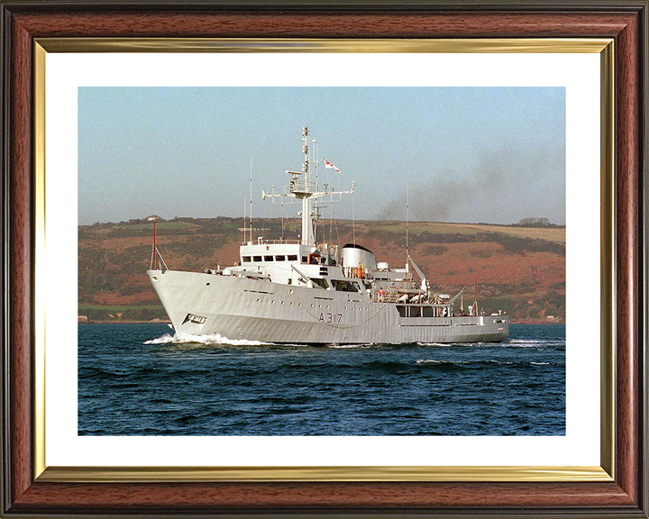 HMS Bulldog (A317) Photo Print - Plymouth Sound - Royal Navy Bulldog Class Survey Vessel