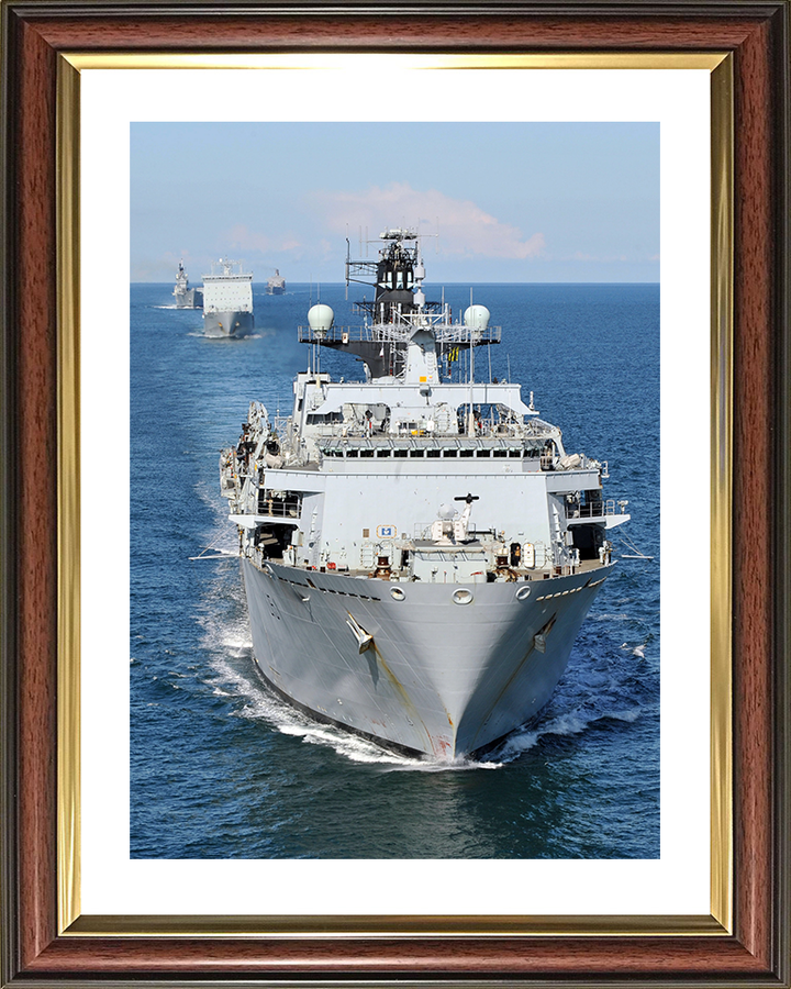 HMS Bulwark (L15) Royal Navy Albion Class Amphibious Ship Joint Warrior 2012 Photo Print Wall Art Decor Posters, Prints, & Visual Artwork Hampshire Prints 10 x 8 Classic Frame Yes