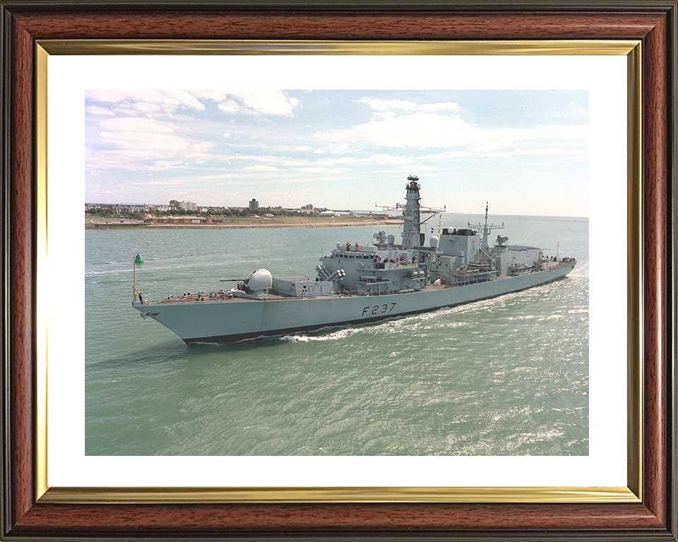 HMS Westminster (F237) Photo Print - Off Portsmouth 2001 - Royal Navy Type 23 Frigate